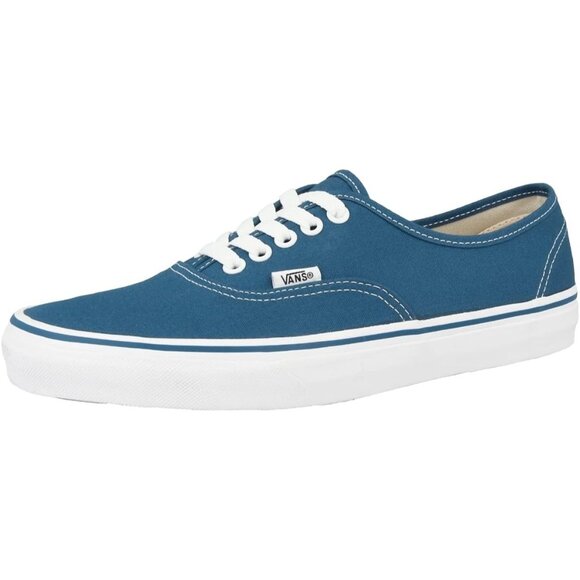 Vans Unisex Authentic Skate Canvas Lace Sneakers in Navy - (M7.0/W8.5) - Picture 1 of 8